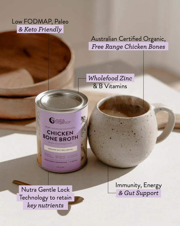 Nutra Organics Bone Broth Chicken Mushroom 125g
