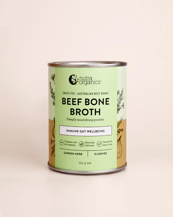 Nutra Organics Bone Broth Beef Garden Herb 125g