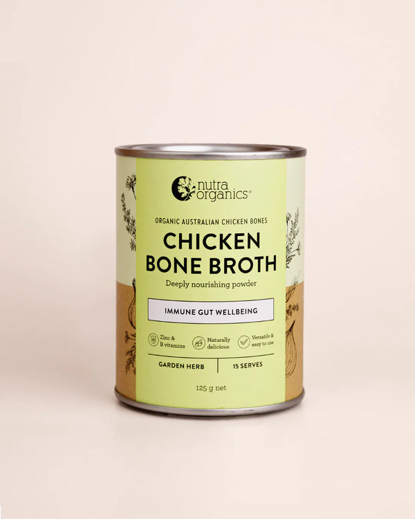 Nutra Organics Bone Broth Chicken Garden Herb 125g